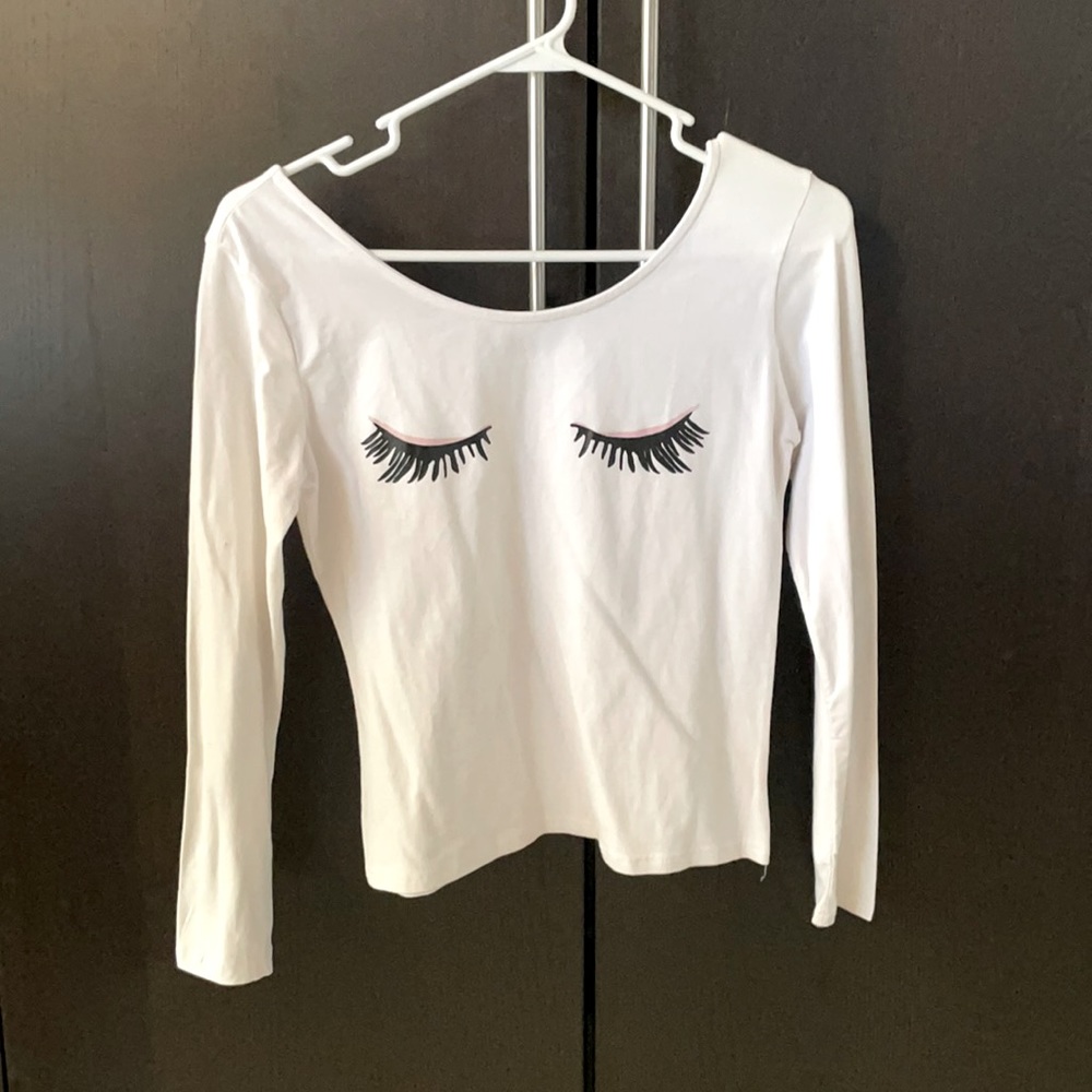 White long sleeve top - S
